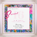 Search for colourful sweet 16 invitations Typography