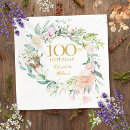 Search for 100th birthday napkins Simple
