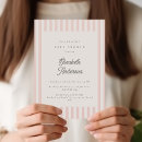 Search for classic baby girl shower invitations Pink and white