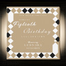 Search for black and gold 65th birthday invitations Typography