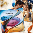 Search for modern abstract wedding invitations Bold
