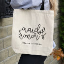 Search for maid of honour bags Typography