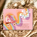 Search for rainbow skate invitations Pastel