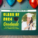 Search for green graduation banners Class of 2025