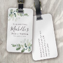 Search for bridal shower luggage tags Elegant