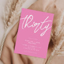 Search for 30 birthday invitations Minimalist