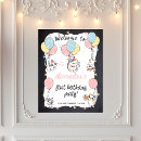 Search for 1st birthday chalkboard posters Girl