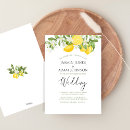 Search for lemon wedding invitations Greenery