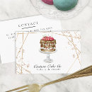 Search for cupcake standard business cards Bakery