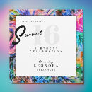 Search for colourful sweet 16 invitations Typography