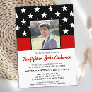 Search for firefighter graduation invitations Thin red line