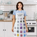Search for purple monogram aprons Typography