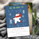 Search for skiing birthday invitations Modern elegant