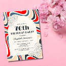 Search for black red grey birthday invitations For her