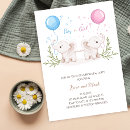 Search for elephant gender reveal invitations He or she