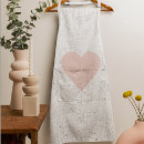 Search for pink heart aprons Girly