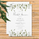 Search for greenery bridal shower invitations Green eucalyptus foliage