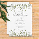 Search for eucalyptus bridal brunch invitations Green and white