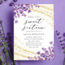 Search for lavender sweet 16 invitations Floral