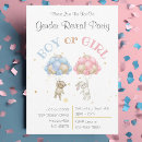 Search for bunny gender reveal invitations Boy or girl