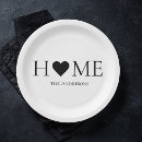 Search for new home paper plates Home sweet home