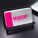 Search for hot pink business cards Makeup artist
