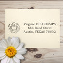 Search for daisy rubber stamps Return address