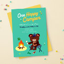 Search for happy birthday invitations One happy camper
