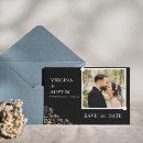 Search for wildflowers save the date postcards Trendy typography script
