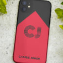 Search for red and black monogram iphone cases For him