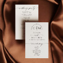 Search for simple script wedding programs Black and white