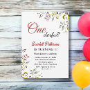 Search for greenery 1st birthday invitations Leaves