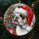 Search for bulldog christmas tree decorations English