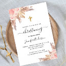 Search for blush christening invitations Boho
