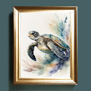 Search for sea turtle painting posters Watercolor