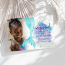Search for mermaid birthday invitations Colourful