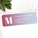 Search for pink blue return address labels Typography
