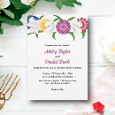 Search for rustic purple sunflower wedding invitations Botanical