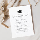 Search for chic graduation invitations Minimalist