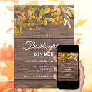 Search for leaves thanksgiving invitations Watercolor