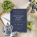 Search for dark blue wedding invitations Script