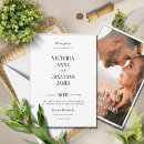 Search for minimalist photo wedding invitations Script