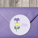 Search for pansy flowers stickers Botanical