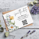 Search for wildflower save the dates Watercolor