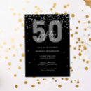 Search for silver 50th birthday invitations Fifty