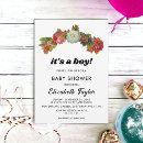 Search for red baby boy shower invitations Elegant