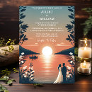 Search for mountain sunset wedding invitations Couple