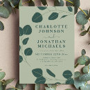 Search for simplistic wedding invitations Greenery