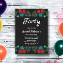 Search for red 40th birthday invitations Flowers
