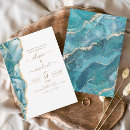 Search for teal turquoise and gold wedding invitations Agate